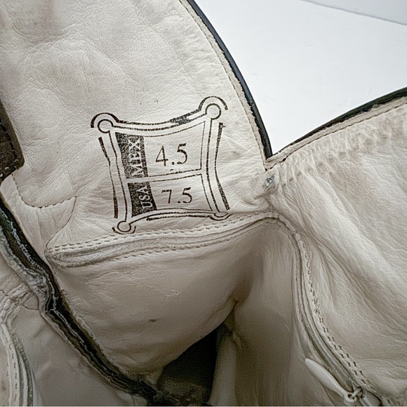 Dusty Rocker Dark Brown Black Leather Embroidered Snip Toe Cowboy Boots - Picture 9 of 11